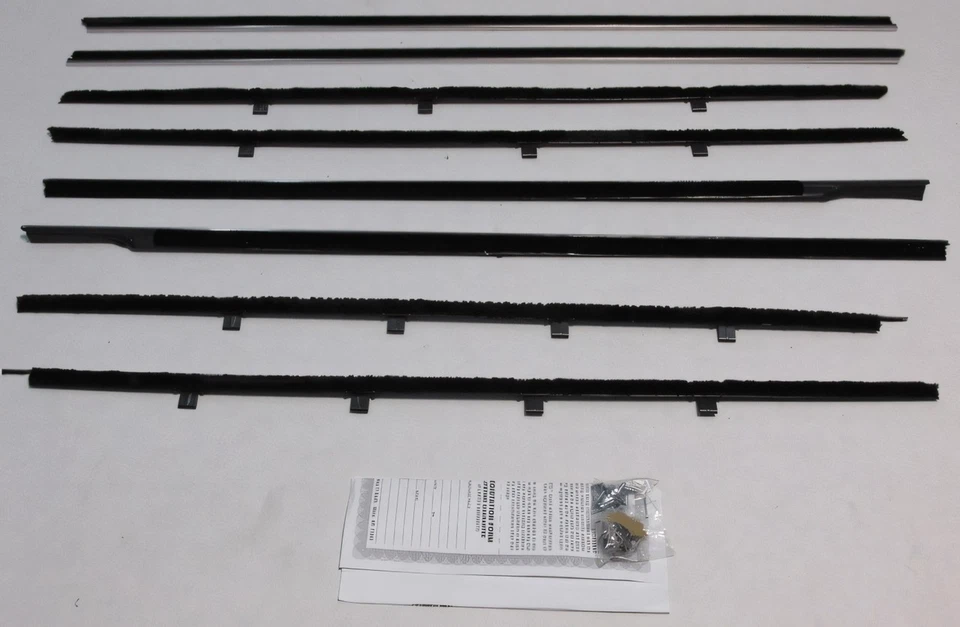 Window Sweeps Felt Kit for 1959-1960 Pontiac Ventura 2 Door Hardtop OEM - Image 1 of 4