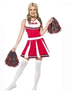 *Smiffy's* Women's Red Cheerleader Costume Adult Size Large NEW with Tags - Picture 1 of 7