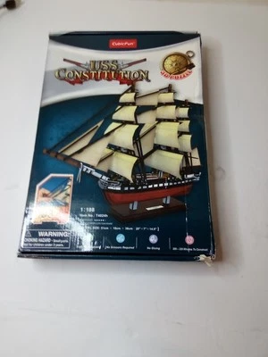 RARE CubicFun 3D Puzzle USS Constitution Vessel Ship Model MISB FREE SHIPPING - Image 1 of 4
