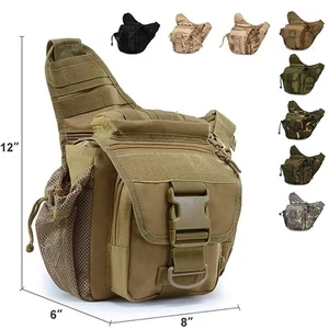 Tactical Messenger pesca attrezzatura borsa laterale EDC Sling Pack borsa fotocamera Versipack - Foto 1 di 11