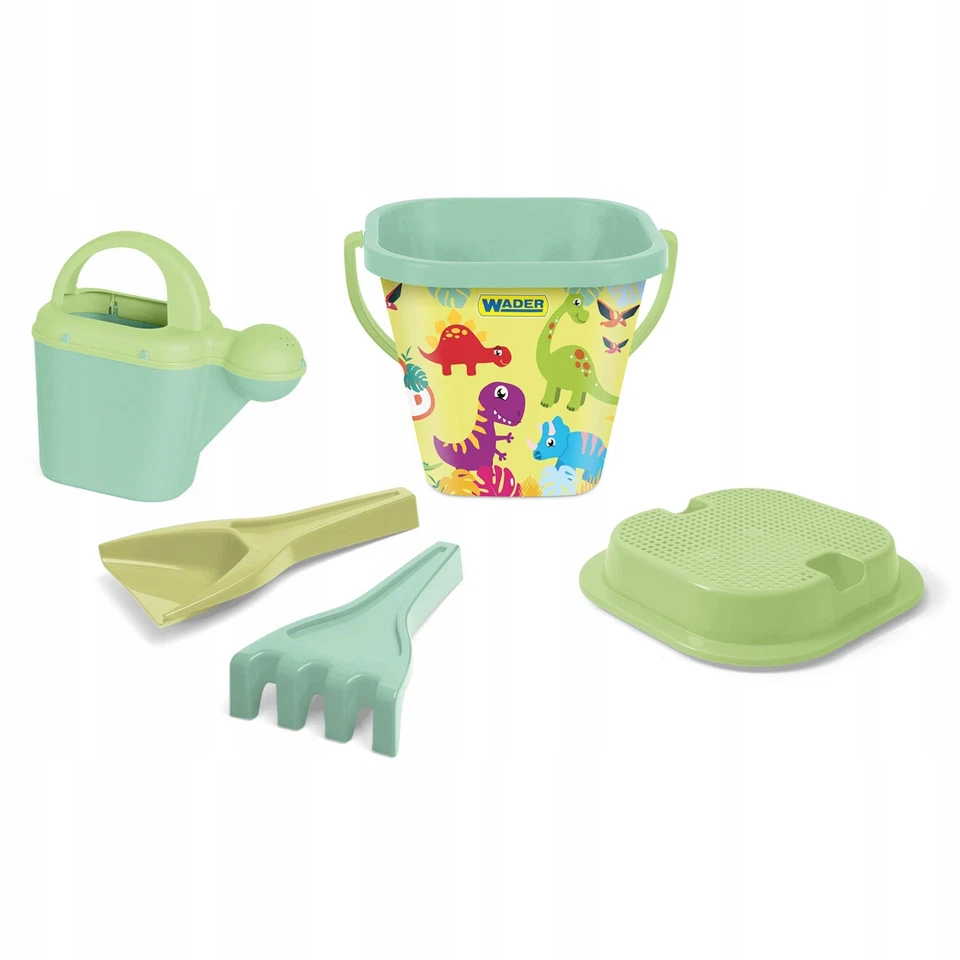 Wader Replay Dino World Sandkasten Set 5 Teile Recycling Material - Bild 1 von 1