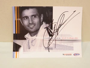 Formula 1 Christian Fittipaldi Autographed Photo Card - Picture 1 of 1