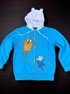 Cartoon Network Adventure Time Hoodie 2010 Rare Finn Jake Cosplay Zip Up Gr. L - Bild 1 von 8
