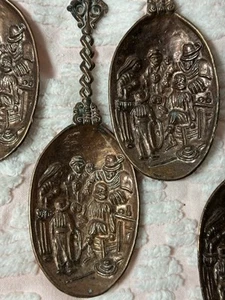 Old WWI Holland VOLENDAM ''Battle of Texel'' Decorative Collectible Spoons 6pcs - Picture 1 of 4