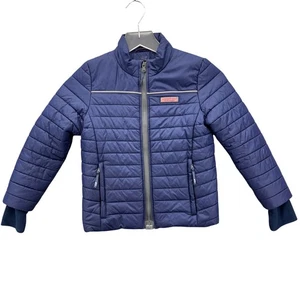 Vineyard Vines Jungen gesteppte gefütterte Jacke Größe 6 Primaloft Isolierung Fleece - Bild 1 von 11