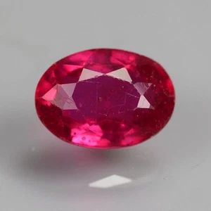 1.40Cts 100% Natural Rojo Rubí Corte Ovalado Calentado GF PIEDRAS PRECIOSAS SUELTAS M612 - Imagen 1 de 3