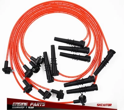 8*Red Spark Plug Wires For Ford F-150 F-250 Lincoln Mercury 96-99 4.6L V8 2X1320 - Image 1 of 4