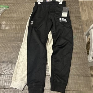 Officially licensed NBA Boy Joggers - 2 Pack - Black & Tan - Youth Size 8 - Picture 1 of 9