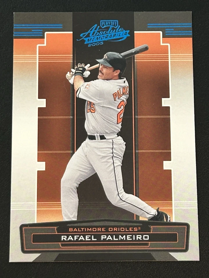 2005 Donruss Playoff Rafael Palmeiro Absolute Memorabilia Blue Parallel. #23. jb - Image 1 of 2
