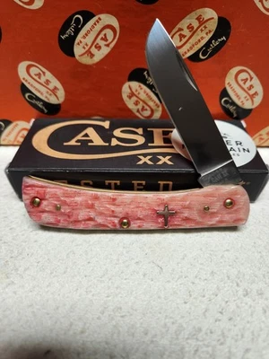 2025 Case Xx Sod Buster Jr розовый костяной крест щит  - Изображение 1 из 4