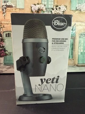 Blue Yeti Nano Premium USB Mic for Recording & Streaming – Shadow Gray - Sealed - Image 1 of 4