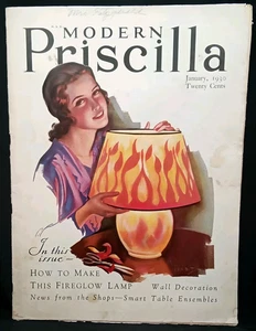 Amerikanische Frauenzeitschrift der Weltwirtschaftskrise Modern Priscilla Januar 1930 - Bild 1 von 14