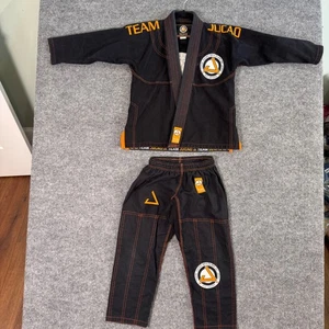 Equipo Jucao BJJ Gi Juventud C-1 Negro Naranja Brasileño Jiu Jitsu Uniforme Arte Marcial - Imagen 1 de 12