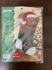 Bucilla Strumpf-Set - Teddybär Buddy - Filz 15 Zoll #85030 - Bild 1 von 4