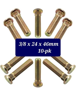 Колесные шпильки 3/8-24 46 мм для Polaris RZR 4 570 2014 2015 2016 2017 - 2020 10 шт. - Изображение 1 из 4