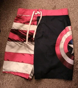 Marvel Avengers - Mesh Lined Drawstring Waist Swim Trunks - Men’s Size Medium M - Picture 1 of 7