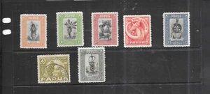 PAPUA 1932. LOCAL MOTIVES. MINT VERY LIGHTLY HINGED. 1 p TO 5p. AS PER SCAN. - Picture 1 of 3