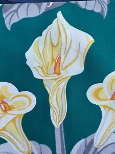 Tissu vintage art déco années 1930 Goodall MOHAIR Chartreuse Cala Lily époque écorce - Photo 1 sur 13