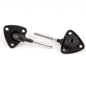 1982-1992 Camaro/Firebird T-Top Sun Visor Brackets Pair NEW BRKT81-BLK - Picture 1 of 2