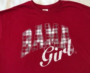 CAMISETA BAMA NIÑAS CUADROS JUVENIL CARMESÍ Alabama ROLL TIDE - Imagen 1 de 2