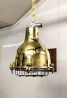 Mid Century Style Marine Ship Vintage Original Solid Brass Ceiling Pendant Light