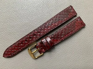 Correa de reloj de cuero genuino piel de serpiente 16...20 21 22 23 24 26 liberación rápida - Imagen 1 de 11