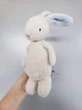 Little Jellycat London Bobtail Bunny White & Blue Soft Toy Comforter Rabbit