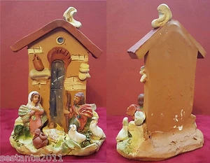 CAPANNINA PRESEPE NATALE TERRACOTTA ARTIGIANATO PUGLIA DECORAZIONE CASA H 16 CM - Imagen 1 de 1