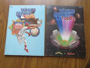 1981 & 1982 World Series Programme Yanlees/Dodgers & Cards/Brewers - Bild 1 von 23