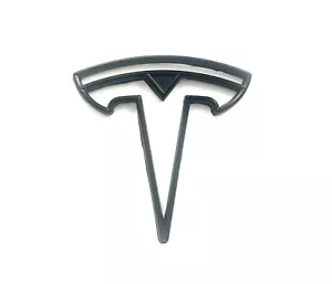 MODEL 3 REAR "HALO-T" Badge Replacement Metal (Matte Black) - Picture 1 of 6