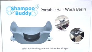 Shampoo Buddy Tragbares Haarwaschbecken für Kinder, Kleinkinder, Kids, Teens | Por - Bild 1 von 12
