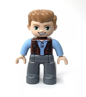 LEGO Duplo Jurassic World Owen Grady 2.5” Mini Action Figure Toy Foto 1 de 4