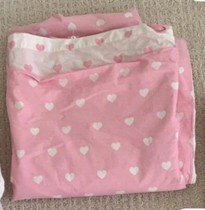 Pottery Barn Toddler Duvet - pink Hearts - Picture 1 of 1