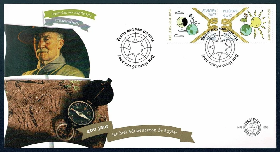 SG05 NETHERLANDS 2007 FDCCentenary of scouting in the Netherlands - Image 1 of 1