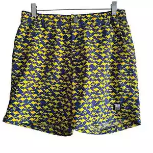 TOM & TEDDY canguro salto oro e blu UPF50 + pantaloncini da nuoto da uomo taglia small - Foto 1 di 12