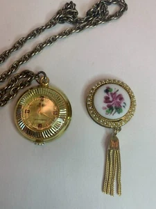 Collana Ciondolo Vintage Orologio Lady Nelson Swiss Made Antimagnetico Necessaria Riparazione - Foto 1 di 5