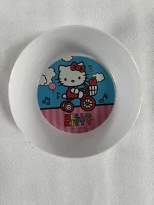 Zak! Melamin Hello Kitty auf Fahrrad Kunststoff Kinderschale Copyright 1976, '11 - Bild 1 von 6