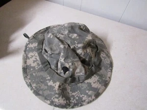 SOMBRERO MILITAR BOONIE ACU PATRÓN CAMUFLAJE DIGITAL TALLA ANTIGUA 7 1/4 RANGO ESPECIALISTA - Imagen 1 de 2