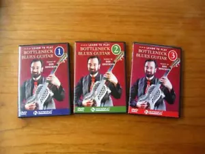 Bottleneck Blues Gitarre spielen lernen von Bob Brozman # 1-3 DVD Set Homespun - Bild 1 von 1