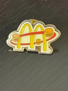 Vintage Collectible McDonalds Gold Tone Metal Pinback Lapel Pin Hat Pin - Picture 1 of 2