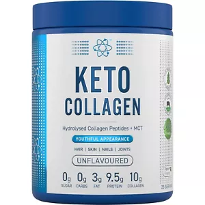Collagen Powder 10000mg Keto Hydrolysed Hair Skin Nails Joints 25 Servings - Picture 1 of 11