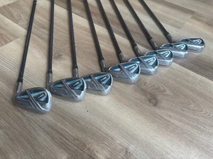 Taylormade SIM MAX Iron Set 5-PW+AW+SW Ventus Blue Reg RH Midsize Grips, Good - Picture 1 of 7