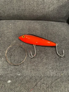 SEÑUELO DE PESCA VINTAGE NUEVO COMO NUEVO YO-ZURI BONITA ATÚN MARLIN BIG GAME NARANJA 7" - Imagen 1 de 7