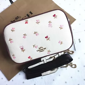 COACH Double Zip Shoulder Bag Crossbody C2835 Women's Bag Chalk Multi Outlet New - Picture 1 of 9