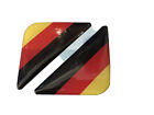 Number Plate 3D Gel Corners GERMAN FLAG Badge x Pair
