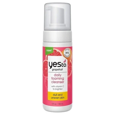 Limpiador en espuma diario Yes To Grapefruit, vitamina C, sin crueldad, 5 fl oz Foto 1 de 4