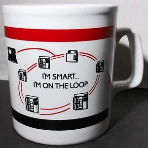 Cutler Hammer Circuit Breakers Coffee Mug 9 FL OZ White Cup I'm On The Loop - Picture 1 of 14