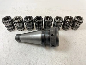 150TG / 15SG Collet Holder and 8 Collets - Bristol Erickson - 50INT/50ISO - Picture 1 of 9
