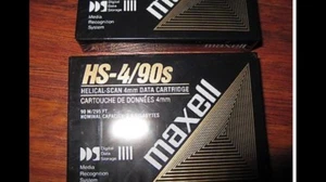 TWO (2) X New Sealed Maxell HS-4/90S Helical Scan 4MM Date Cartridge 2GB - Picture 1 of 4