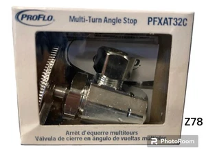 Proflo Winkel Versorgung Stop Chrom 1/2"" x 3/8"" PFXAT32C Kostenloser Versand Neu - Bild 1 von 1